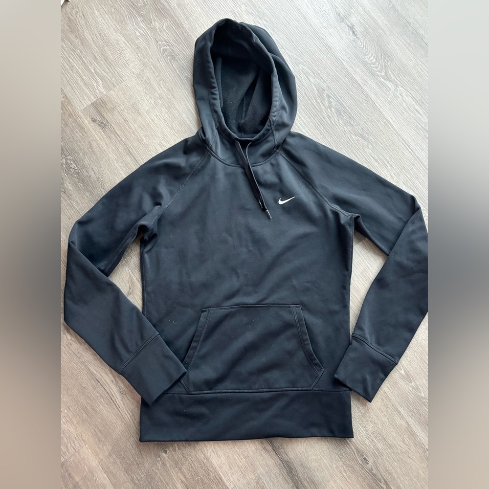 Nike Thermafit Boys Black Hoodie Sweater Sz Small